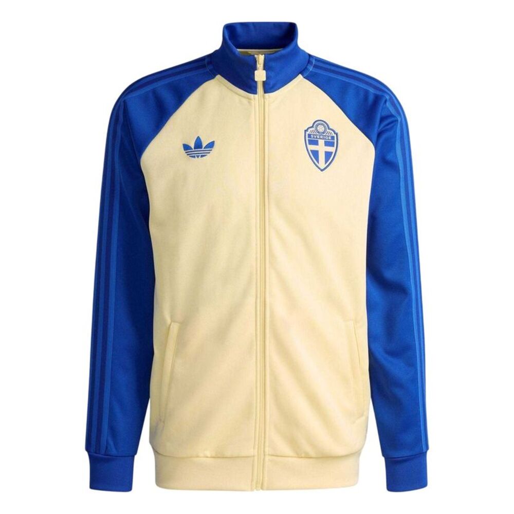 Adidas Mens World Cup Sweden Relaxed Fit Track Top / Yellow/Blue